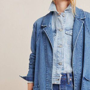 Anthropologie Peggy Denim Duster Jacket 